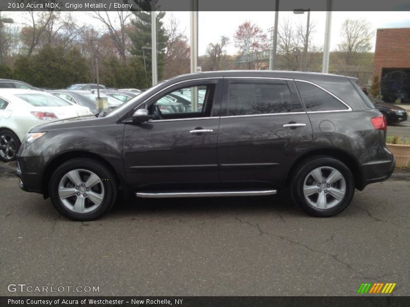 Grigio Metallic / Ebony 2010 Acura MDX