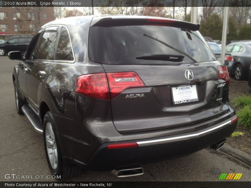 Grigio Metallic / Ebony 2010 Acura MDX