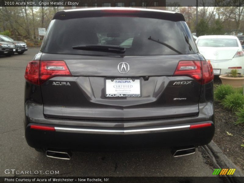 Grigio Metallic / Ebony 2010 Acura MDX