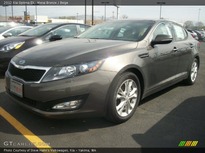 Metal Bronze / Beige 2012 Kia Optima EX