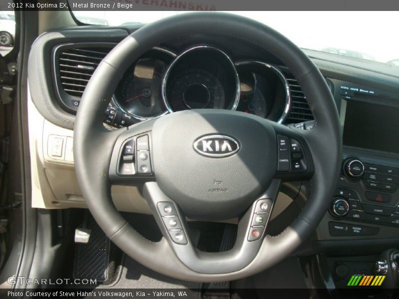 Metal Bronze / Beige 2012 Kia Optima EX