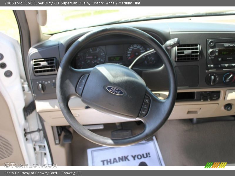 Oxford White / Medium Flint 2006 Ford F350 Super Duty XLT SuperCab Dually
