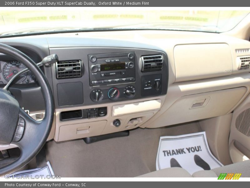 Oxford White / Medium Flint 2006 Ford F350 Super Duty XLT SuperCab Dually