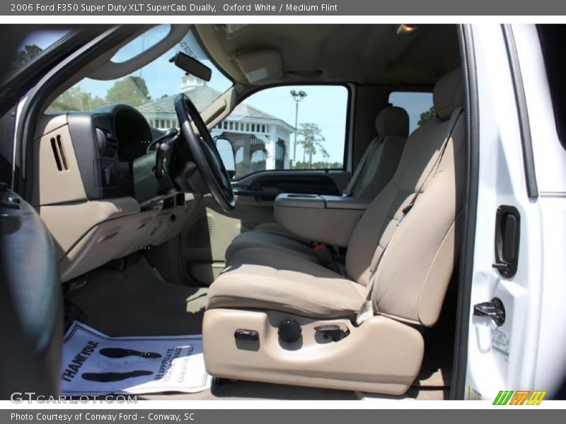Oxford White / Medium Flint 2006 Ford F350 Super Duty XLT SuperCab Dually