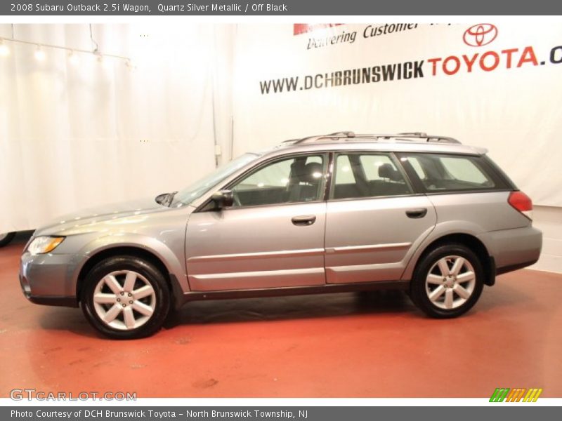 Quartz Silver Metallic / Off Black 2008 Subaru Outback 2.5i Wagon
