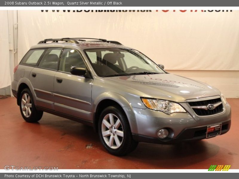 Quartz Silver Metallic / Off Black 2008 Subaru Outback 2.5i Wagon