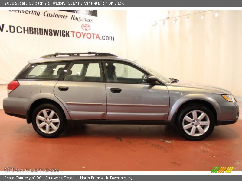 Quartz Silver Metallic / Off Black 2008 Subaru Outback 2.5i Wagon