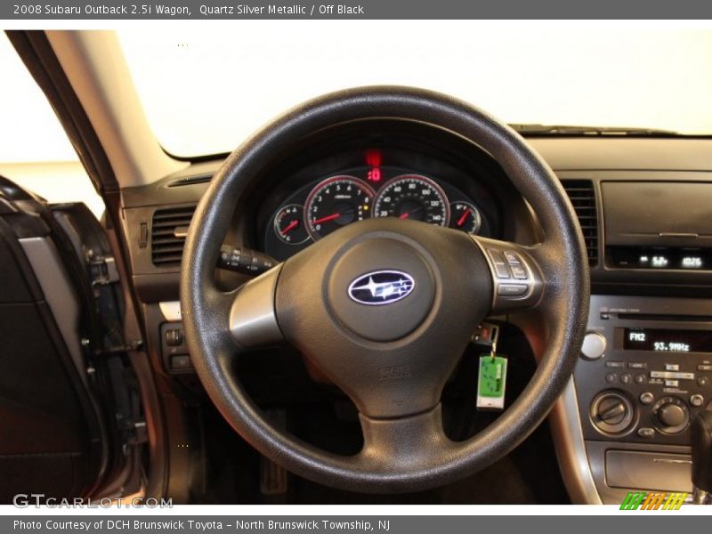 Quartz Silver Metallic / Off Black 2008 Subaru Outback 2.5i Wagon