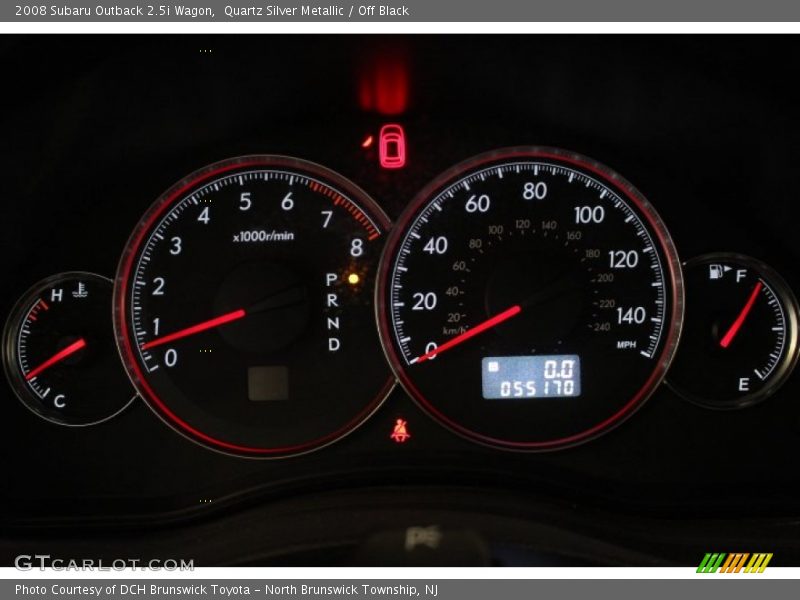 Quartz Silver Metallic / Off Black 2008 Subaru Outback 2.5i Wagon