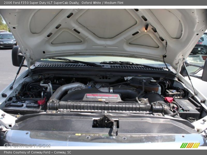 Oxford White / Medium Flint 2006 Ford F350 Super Duty XLT SuperCab Dually