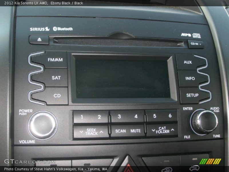 Controls of 2012 Sorento LX AWD