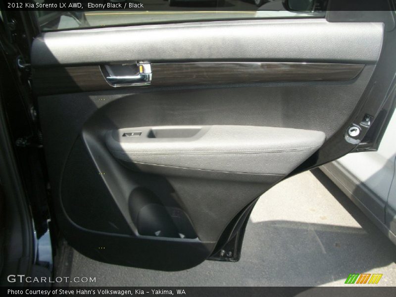 Ebony Black / Black 2012 Kia Sorento LX AWD