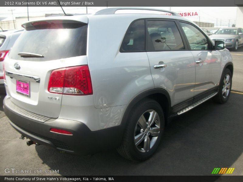 Bright Silver / Black 2012 Kia Sorento EX V6 AWD