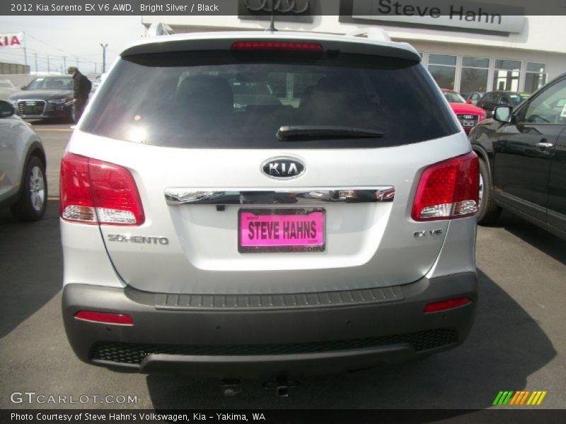 Bright Silver / Black 2012 Kia Sorento EX V6 AWD