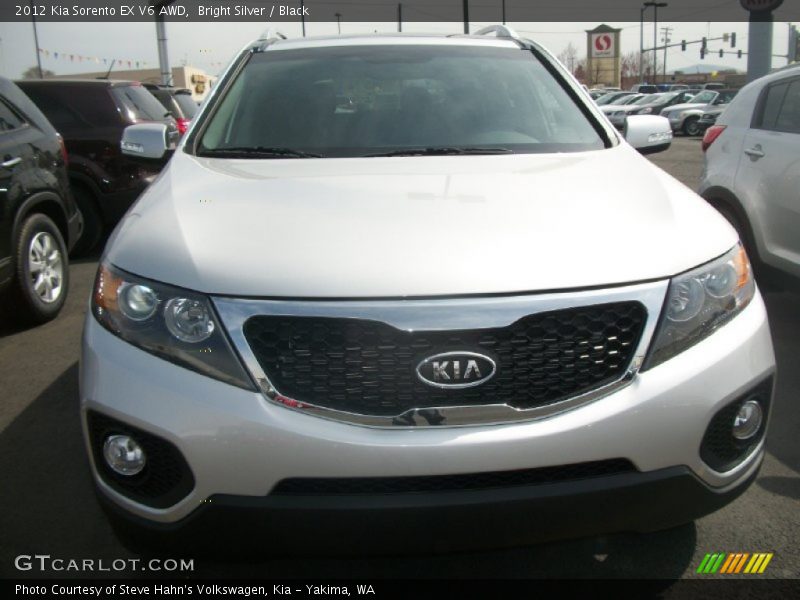 Bright Silver / Black 2012 Kia Sorento EX V6 AWD