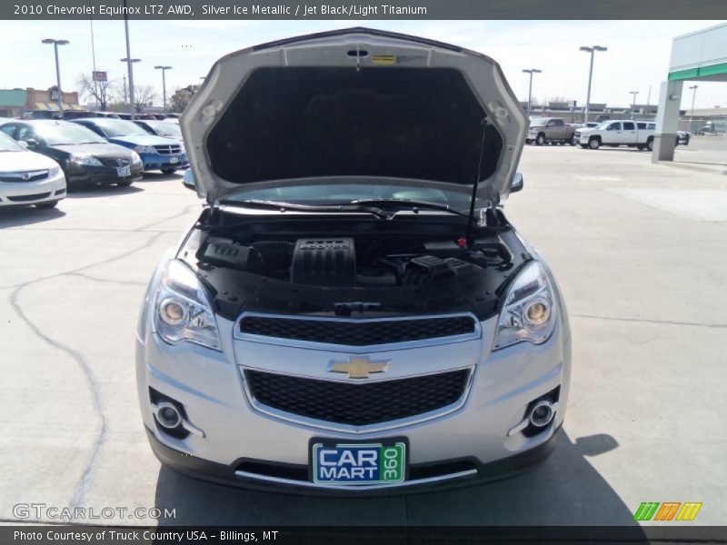 Silver Ice Metallic / Jet Black/Light Titanium 2010 Chevrolet Equinox LTZ AWD