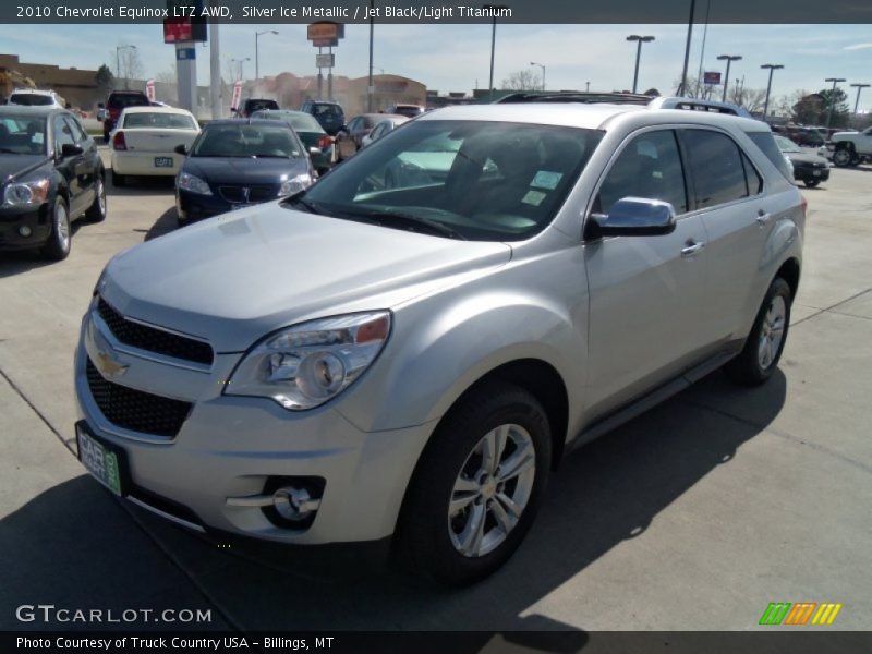 Silver Ice Metallic / Jet Black/Light Titanium 2010 Chevrolet Equinox LTZ AWD