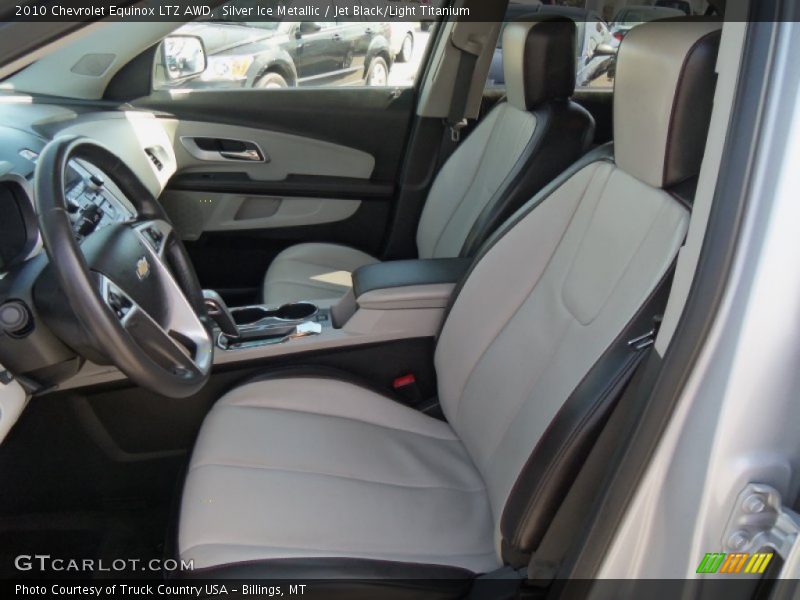 Silver Ice Metallic / Jet Black/Light Titanium 2010 Chevrolet Equinox LTZ AWD