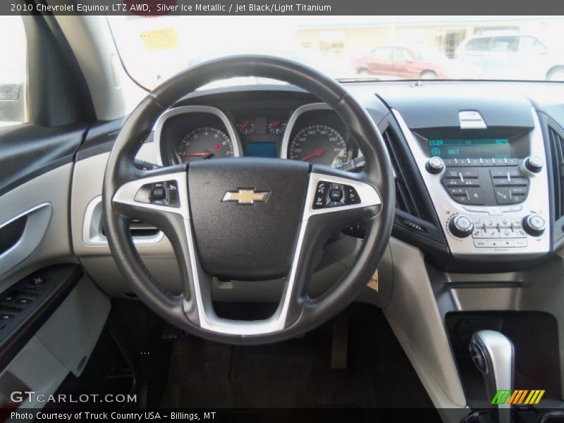 Silver Ice Metallic / Jet Black/Light Titanium 2010 Chevrolet Equinox LTZ AWD
