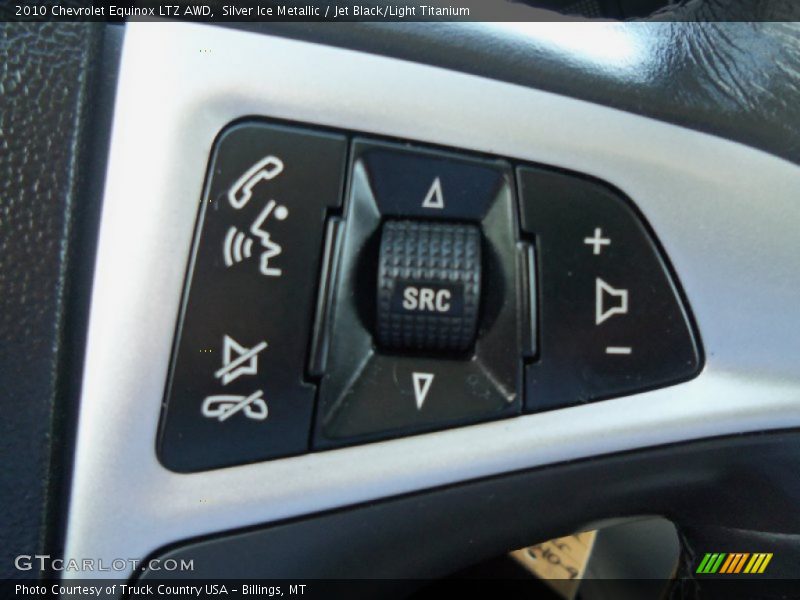 Silver Ice Metallic / Jet Black/Light Titanium 2010 Chevrolet Equinox LTZ AWD