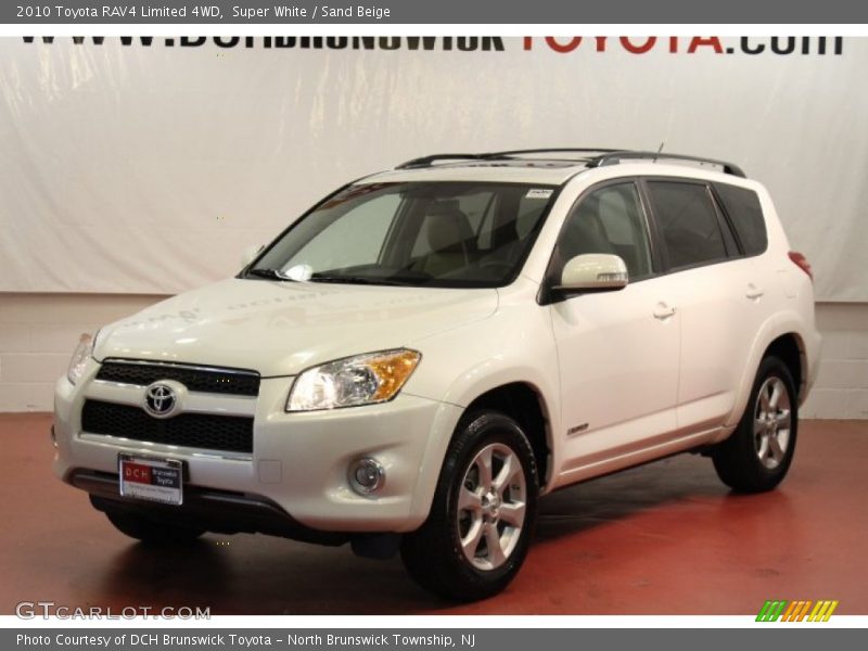 Super White / Sand Beige 2010 Toyota RAV4 Limited 4WD