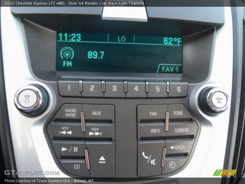 Silver Ice Metallic / Jet Black/Light Titanium 2010 Chevrolet Equinox LTZ AWD