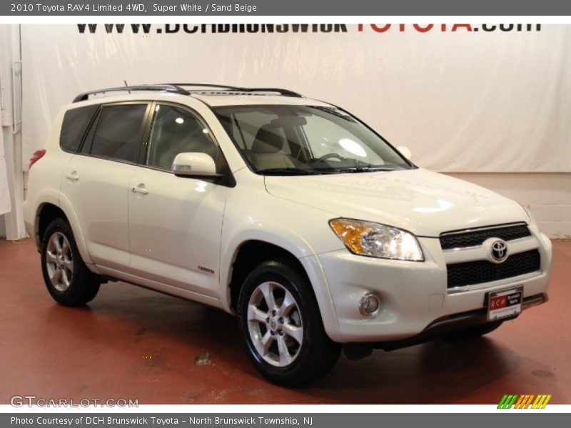 Super White / Sand Beige 2010 Toyota RAV4 Limited 4WD