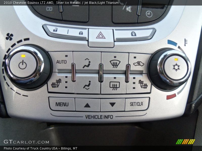 Silver Ice Metallic / Jet Black/Light Titanium 2010 Chevrolet Equinox LTZ AWD