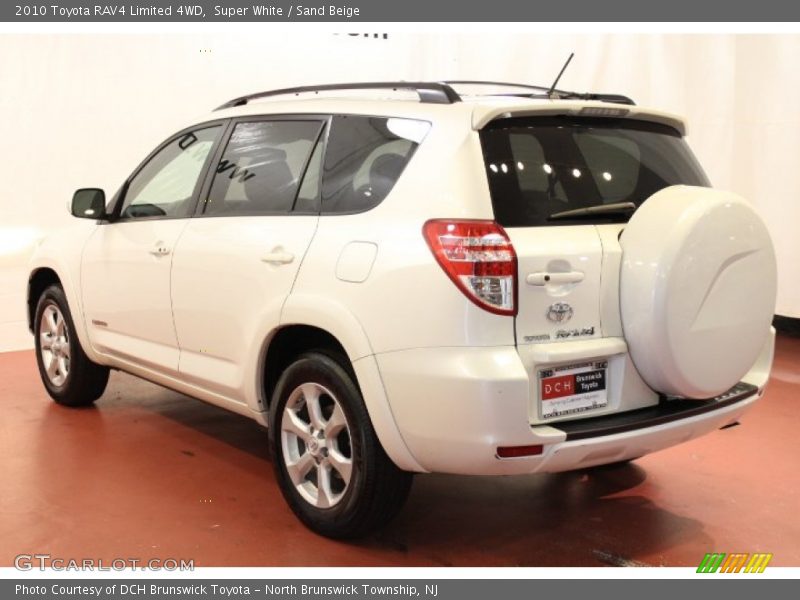 Super White / Sand Beige 2010 Toyota RAV4 Limited 4WD