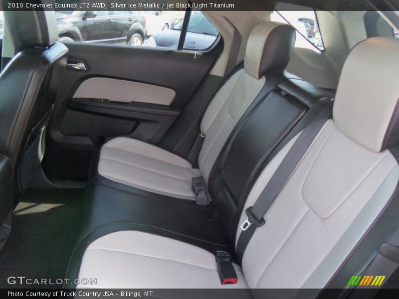 Silver Ice Metallic / Jet Black/Light Titanium 2010 Chevrolet Equinox LTZ AWD