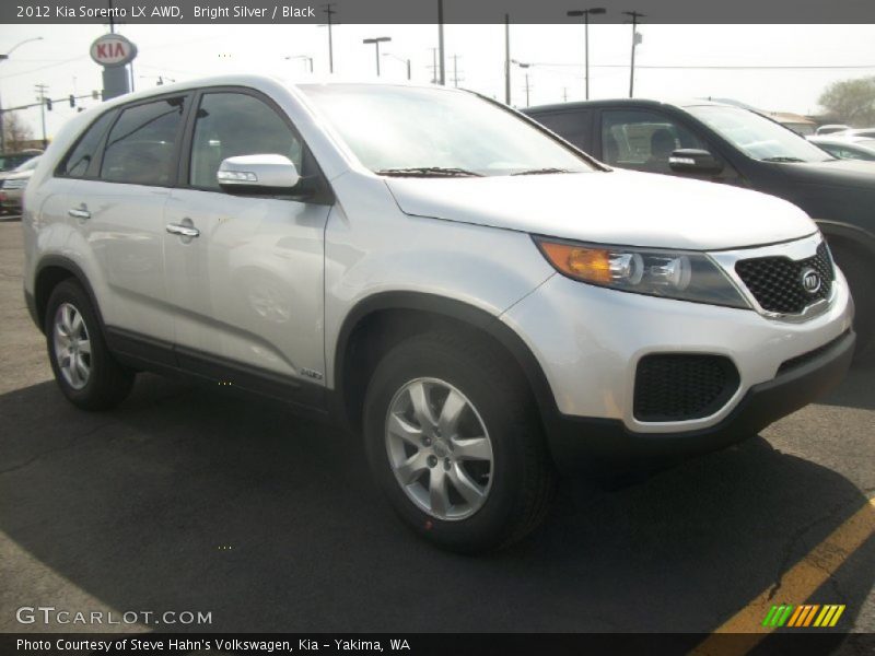 Bright Silver / Black 2012 Kia Sorento LX AWD