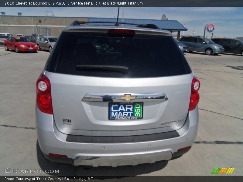 Silver Ice Metallic / Jet Black/Light Titanium 2010 Chevrolet Equinox LTZ AWD