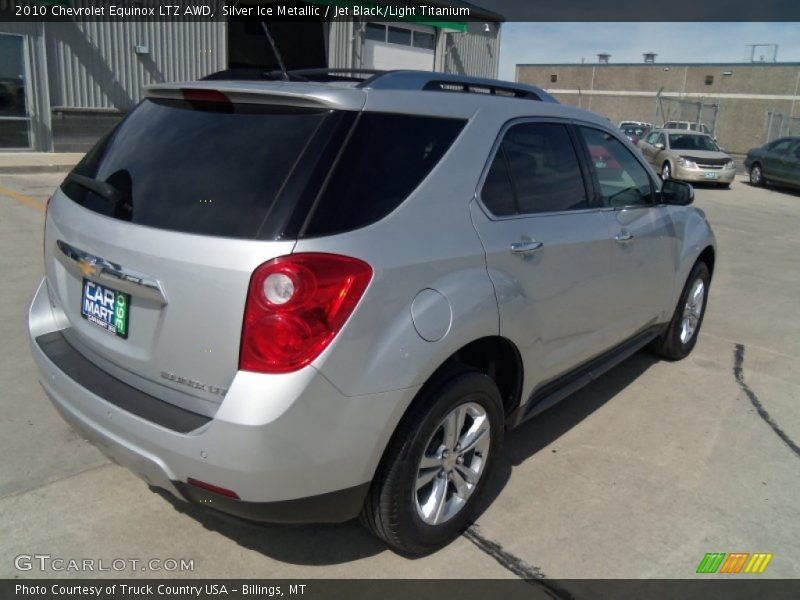 Silver Ice Metallic / Jet Black/Light Titanium 2010 Chevrolet Equinox LTZ AWD