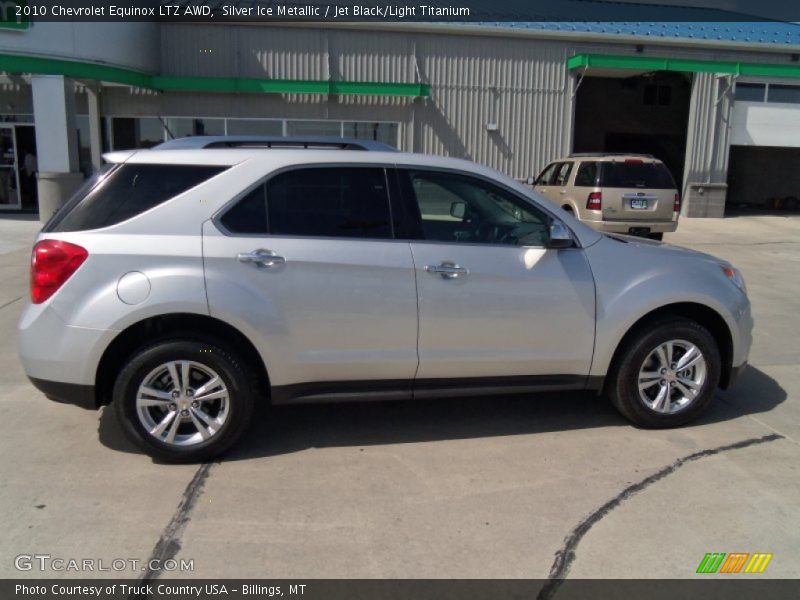 Silver Ice Metallic / Jet Black/Light Titanium 2010 Chevrolet Equinox LTZ AWD