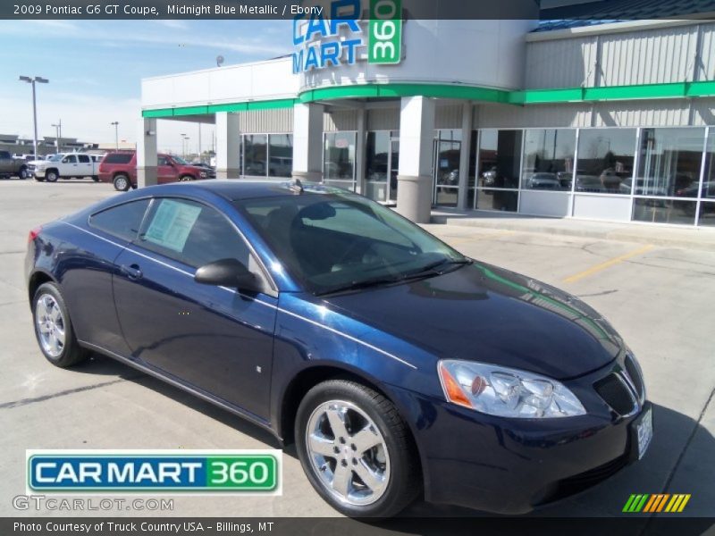 Midnight Blue Metallic / Ebony 2009 Pontiac G6 GT Coupe