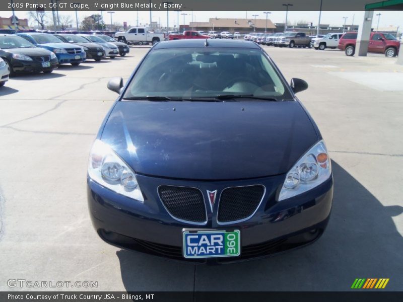 Midnight Blue Metallic / Ebony 2009 Pontiac G6 GT Coupe