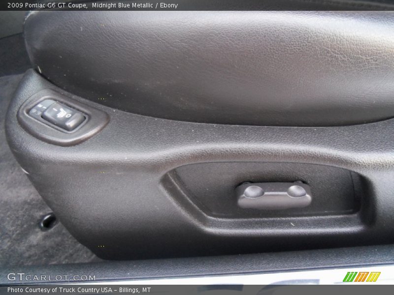 Midnight Blue Metallic / Ebony 2009 Pontiac G6 GT Coupe