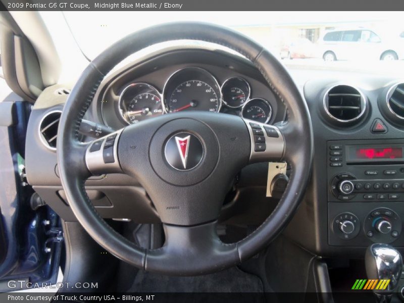 Midnight Blue Metallic / Ebony 2009 Pontiac G6 GT Coupe