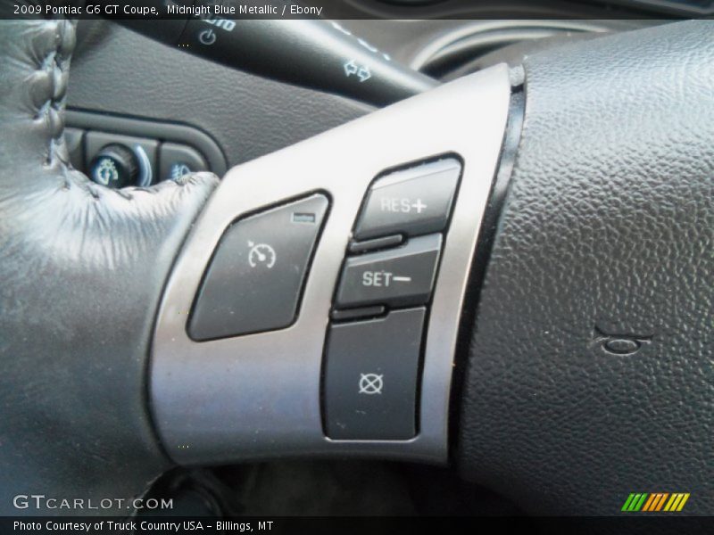 Midnight Blue Metallic / Ebony 2009 Pontiac G6 GT Coupe