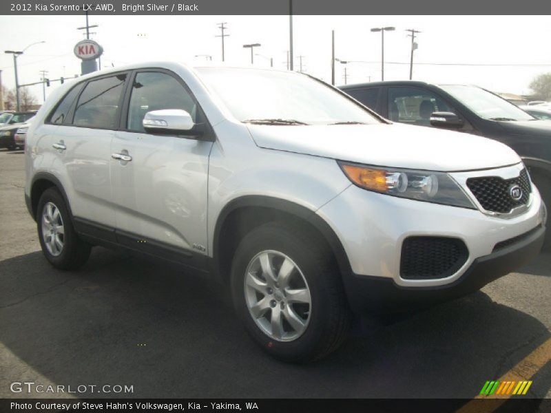 Bright Silver / Black 2012 Kia Sorento LX AWD