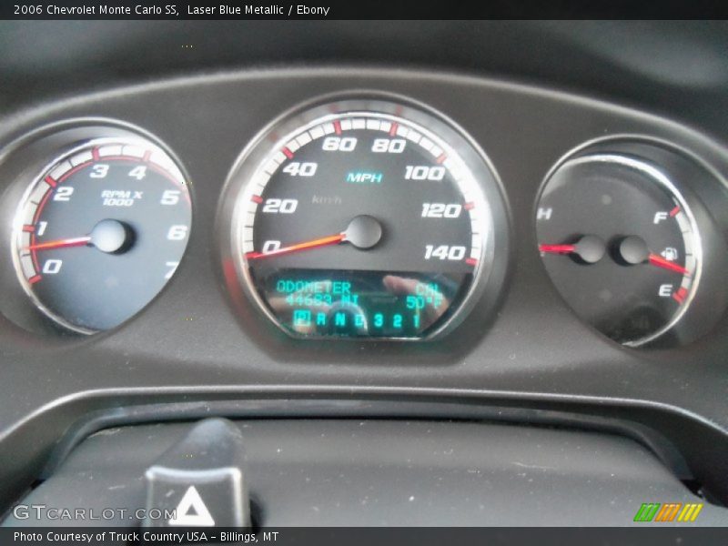 Laser Blue Metallic / Ebony 2006 Chevrolet Monte Carlo SS