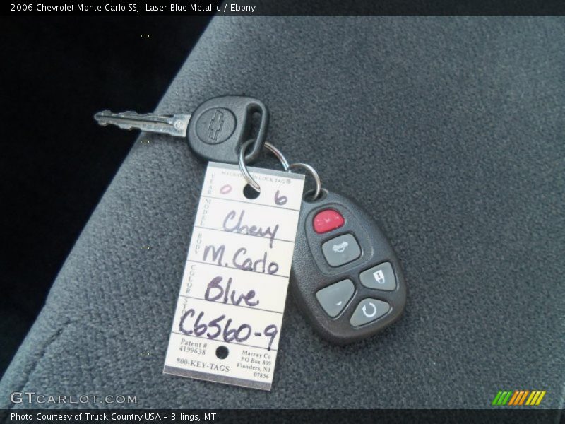 Laser Blue Metallic / Ebony 2006 Chevrolet Monte Carlo SS