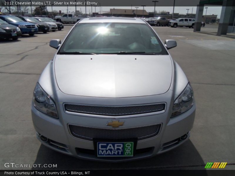 Silver Ice Metallic / Ebony 2012 Chevrolet Malibu LTZ