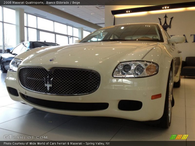 Bianco Eldorado / Beige 2008 Maserati Quattroporte