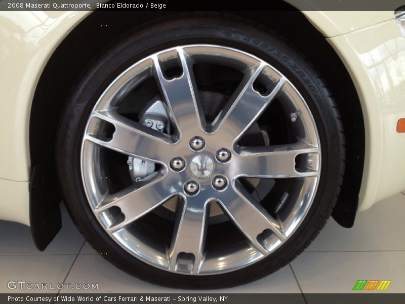 Bianco Eldorado / Beige 2008 Maserati Quattroporte