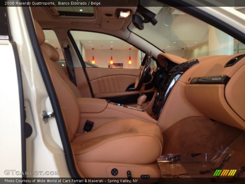 Bianco Eldorado / Beige 2008 Maserati Quattroporte