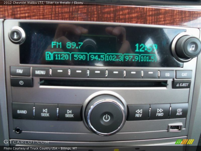 Silver Ice Metallic / Ebony 2012 Chevrolet Malibu LTZ