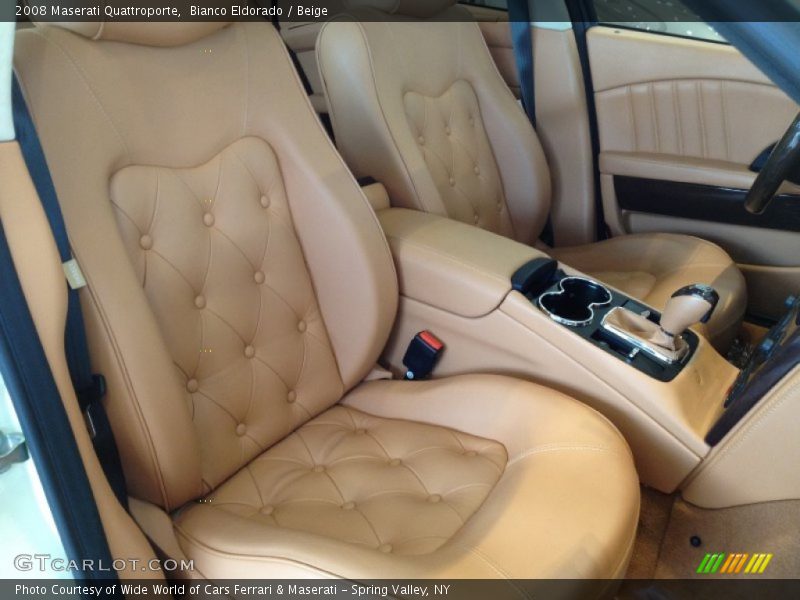 Bianco Eldorado / Beige 2008 Maserati Quattroporte