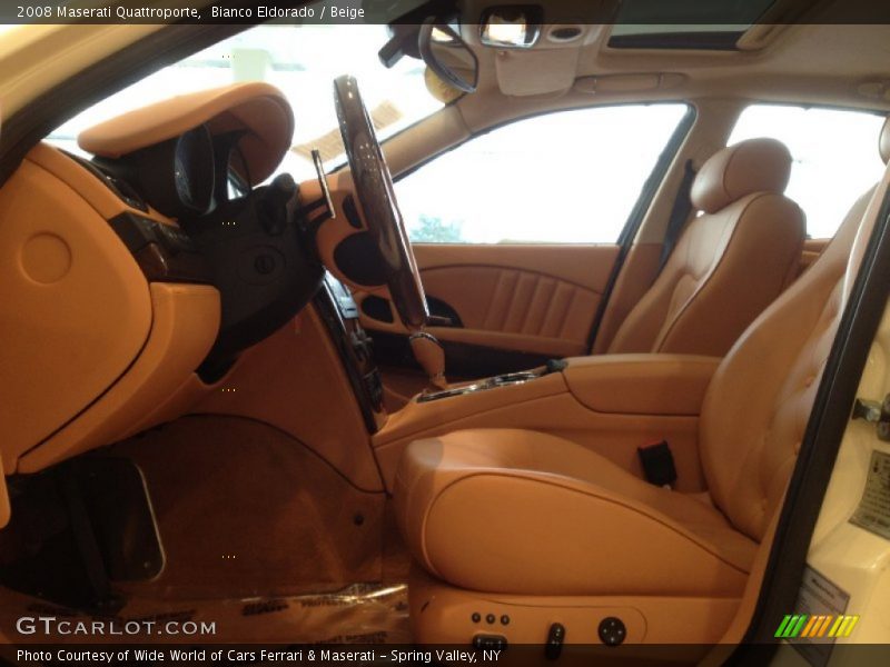 Bianco Eldorado / Beige 2008 Maserati Quattroporte