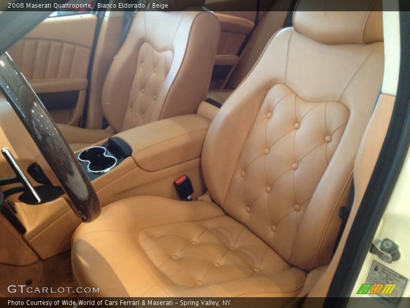 Bianco Eldorado / Beige 2008 Maserati Quattroporte